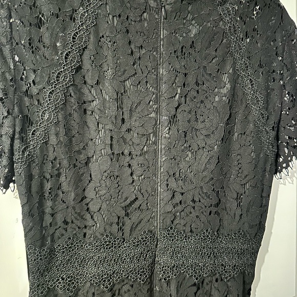**NEW**Antonio Melanie Black Lace Wide Leg Jumpsuit. Size 8-Tags Attached - Picture 4 of 6